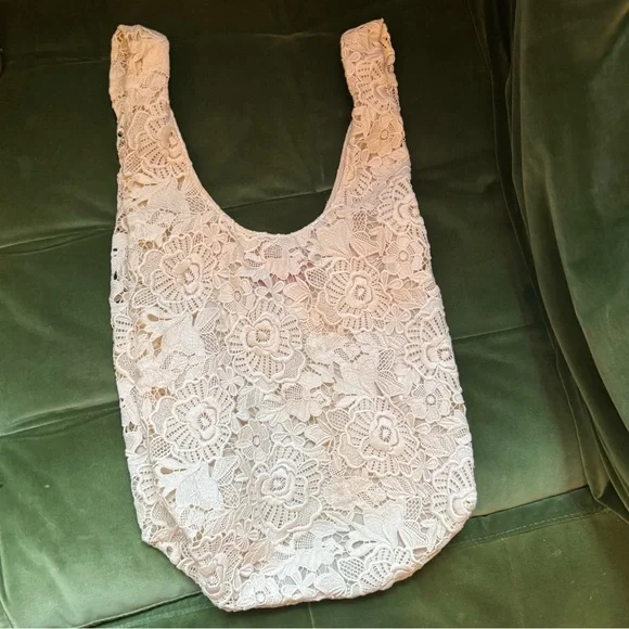 Magda Butrym for H&M Elegant Cream Lace Tote - Picture 1 of 7